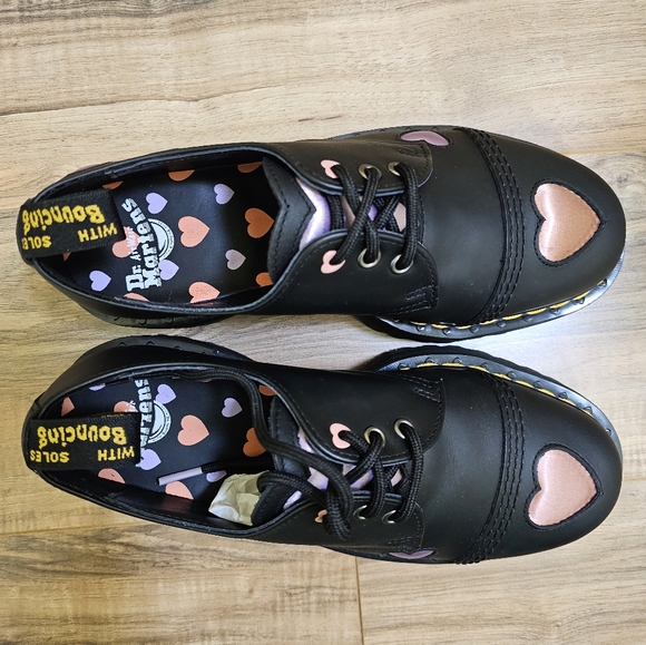 Dr. Martens1461 Quad Heart Platform Derby, size US 9 - Picture 5 of 11